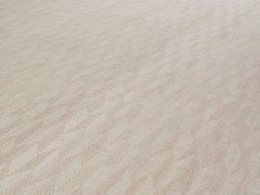 Minimalistischer, strukturierter Flachgewebe-Teppich im Mid-Century Modern-Stil
