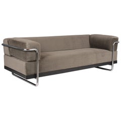 Mid-Century Modern Mohair Sofa