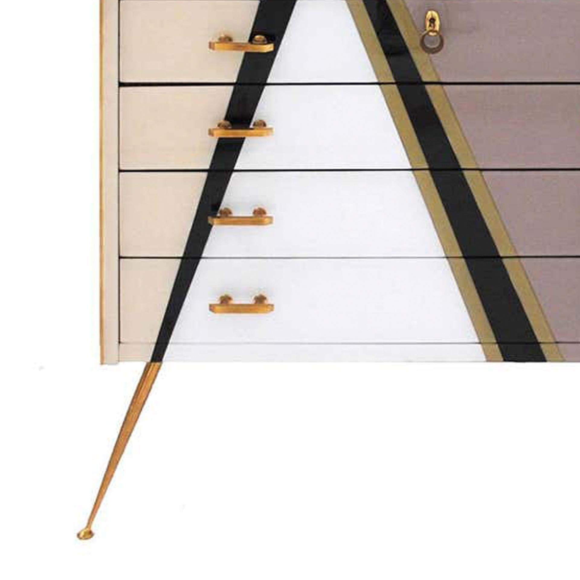 Mid-Century Modern Style Multicolour Italian Commode by L.A. Studio For Sale 2