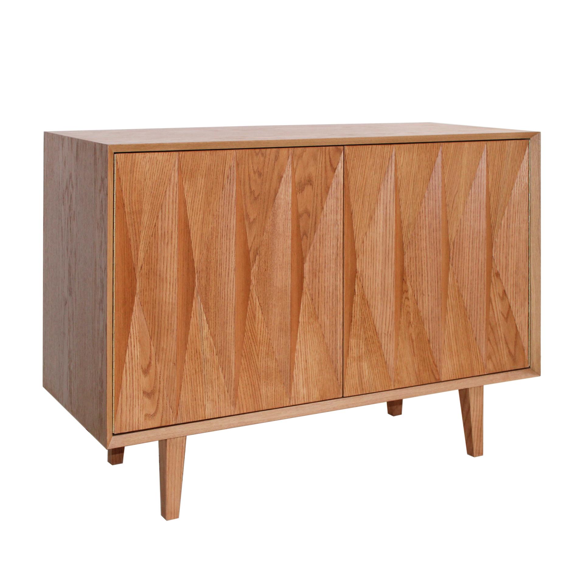 Mid-Century Modern Style Oak Wood Pair of Italian Sideboards by L.a Studio In Good Condition For Sale In Ibiza, Spain