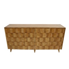 Mid-Century Modern Style Oakwood Italian Sideboard Designed by L. A. Studio