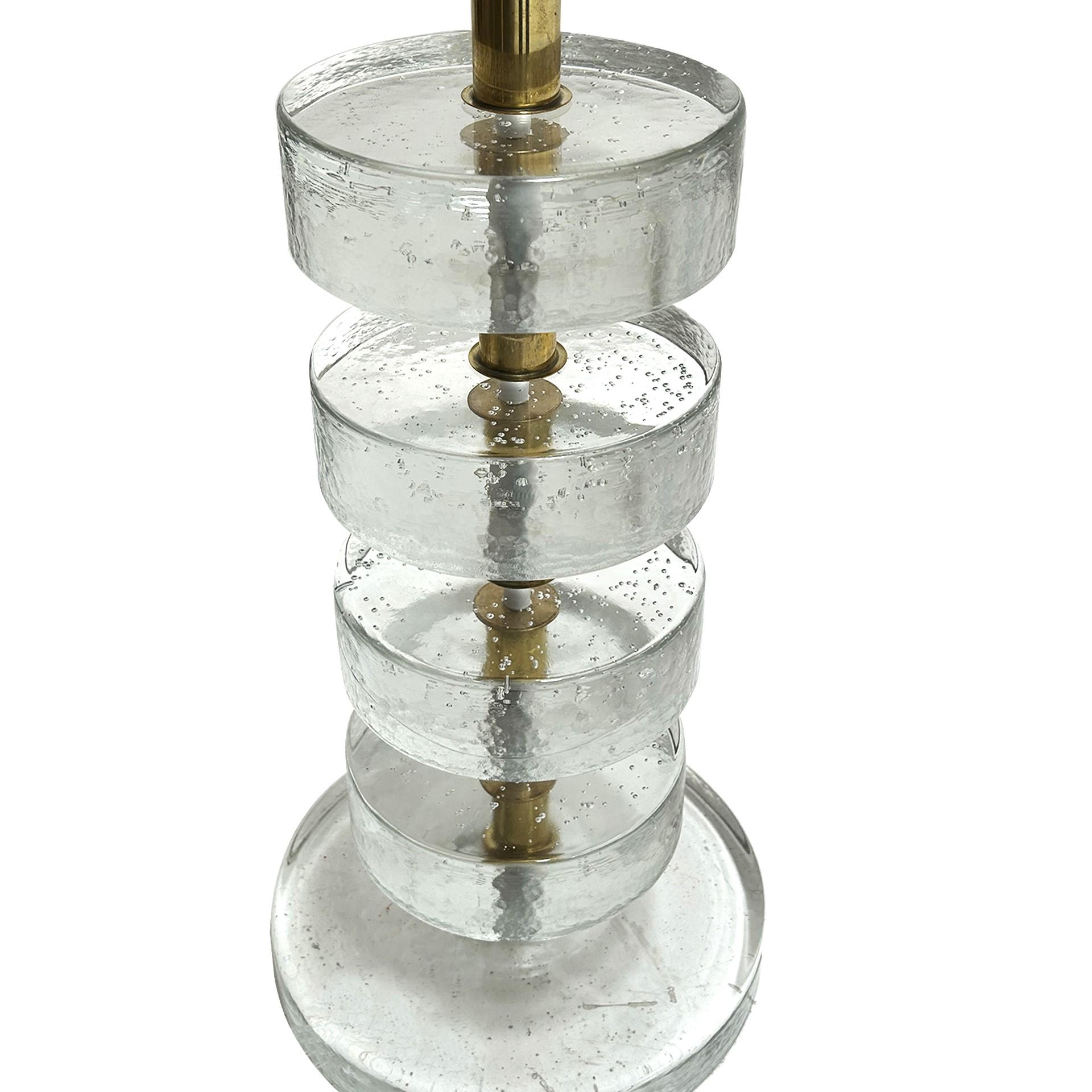 Mid-Century Modern Style Paar Murano Glas Italienische Tischlampen im Angebot 1