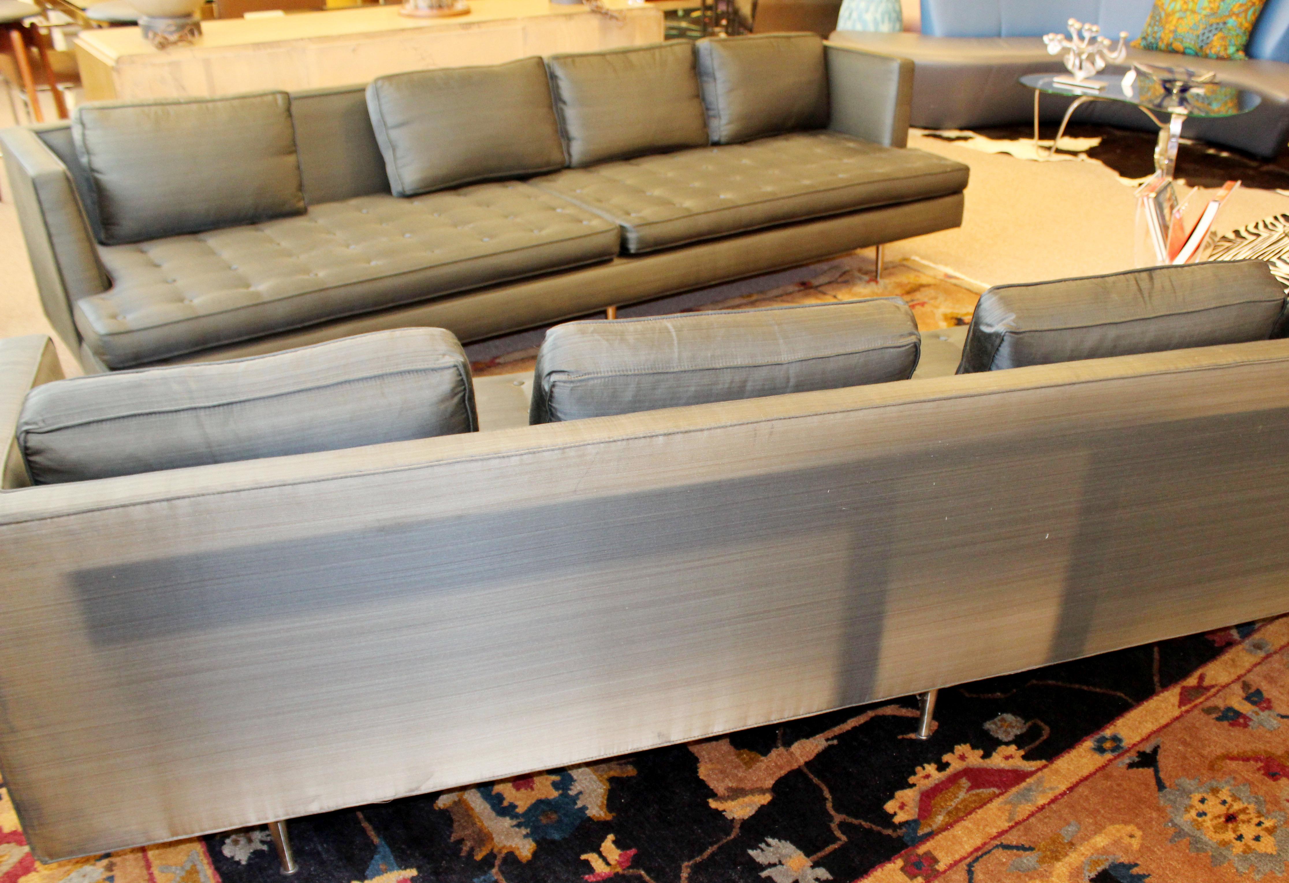 Mid-Century Modern Style Pair Wormley for Dunbar Chamberlain Model 4907a Sofas In Good Condition In Keego Harbor, MI