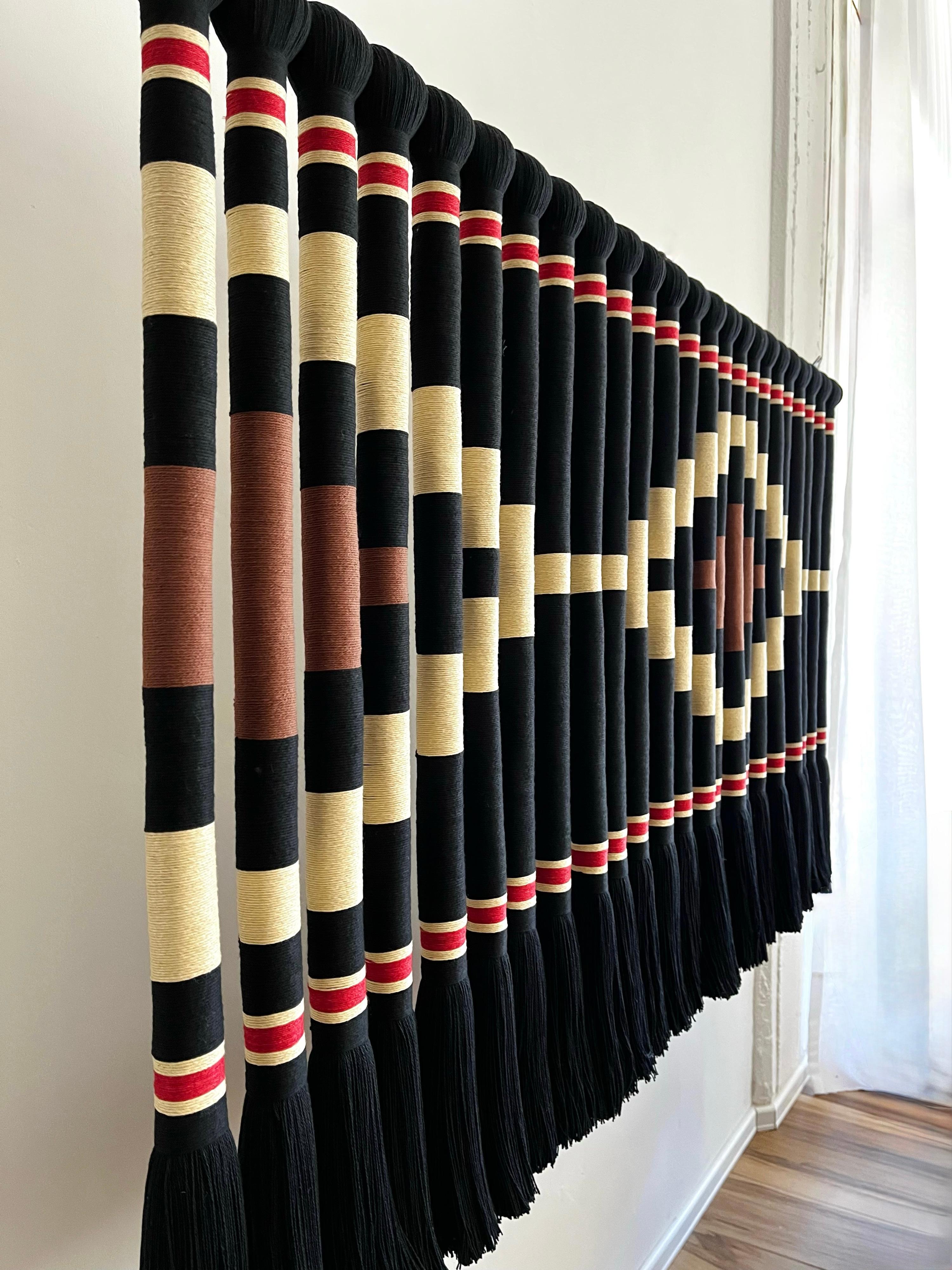 Pampa im modernen Stil der Jahrhundertmitte  Wandteppich aus Baumwolle (Sonstiges) im Angebot