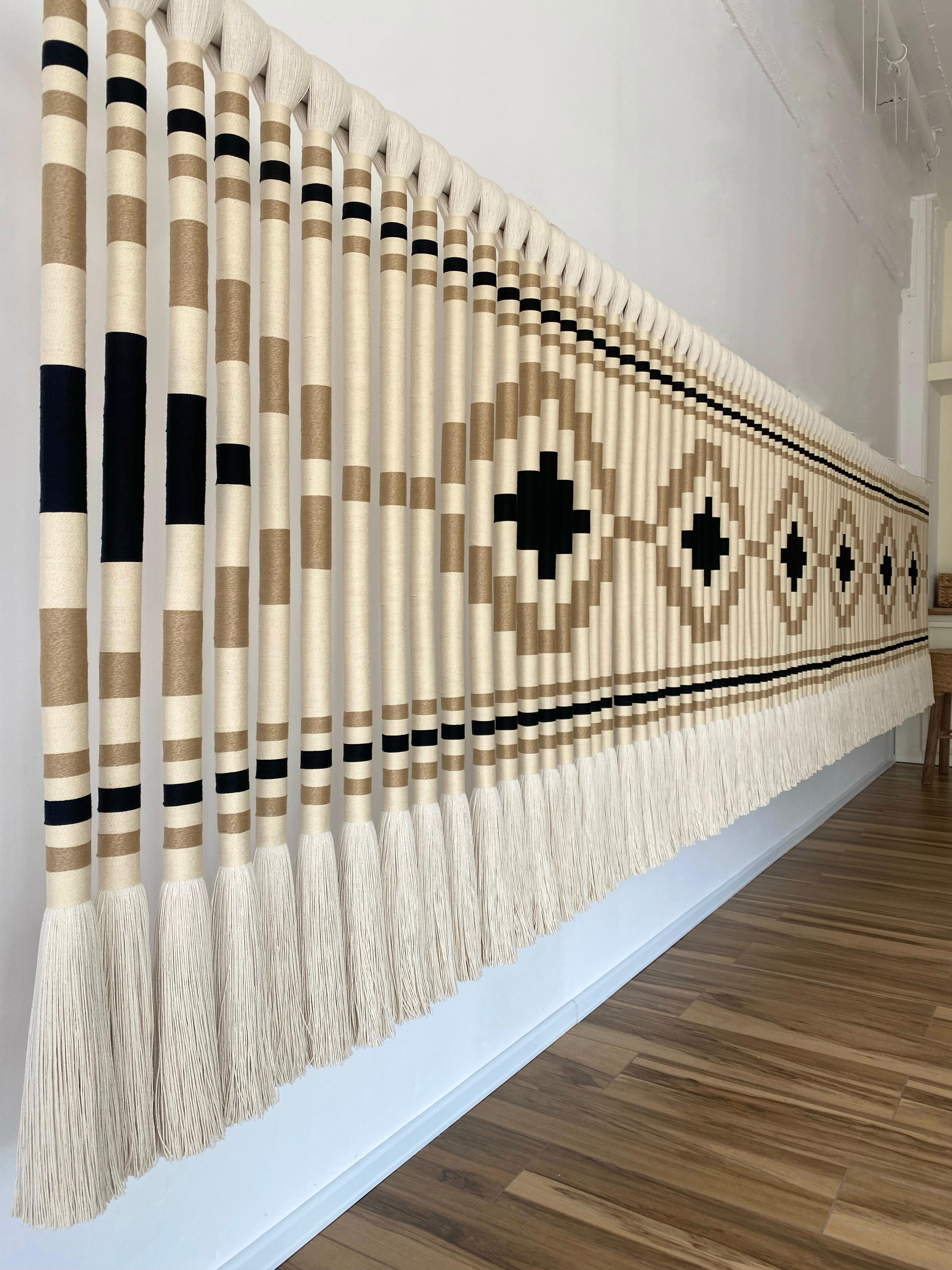 Pampa im modernen Stil der Jahrhundertmitte  Wandteppich aus Baumwolle (Argentinisch) im Angebot