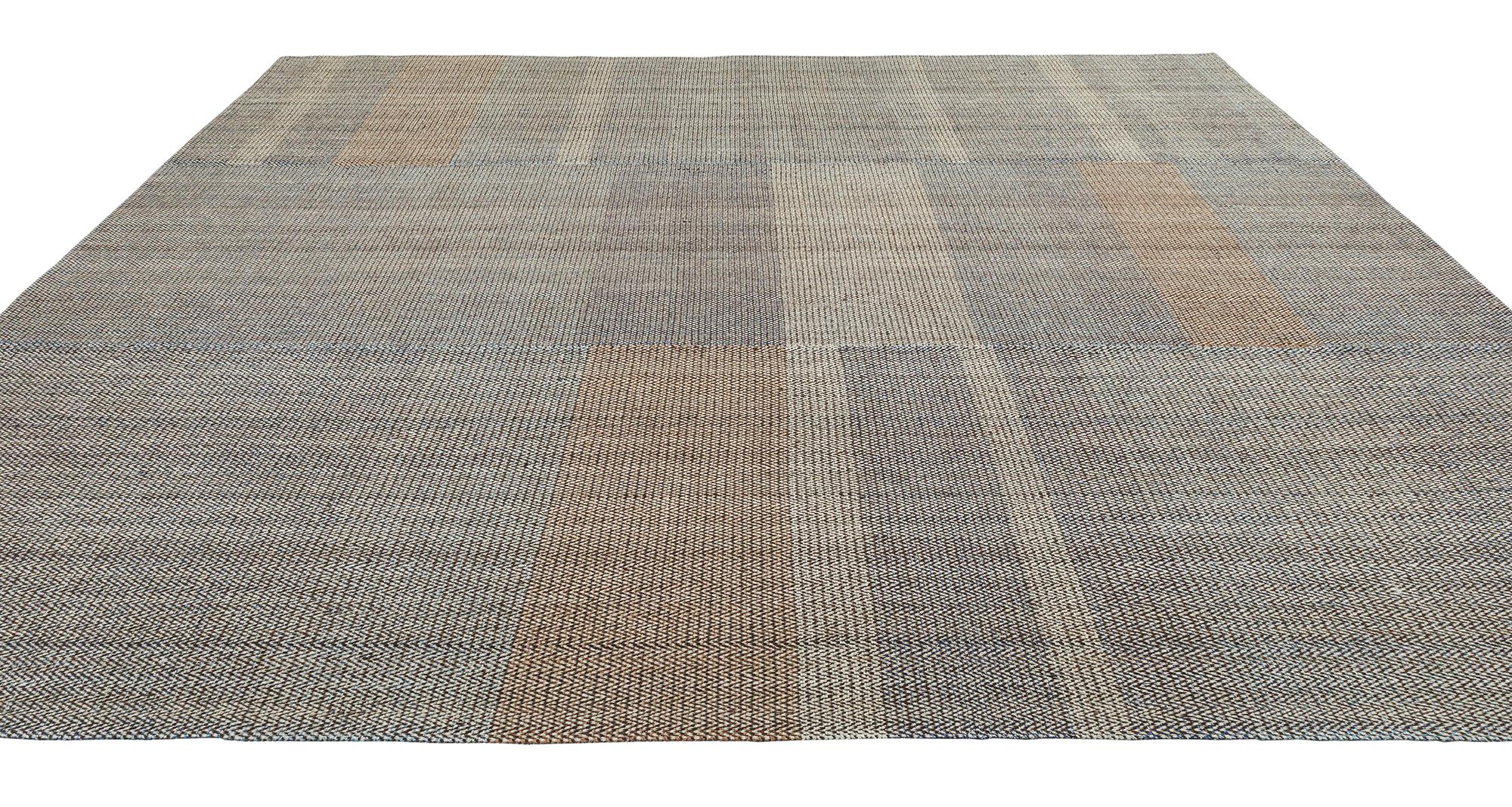 Mid-Century Modern Style Pelas Charmo Flachgewebe Teppich (Wolle) im Angebot