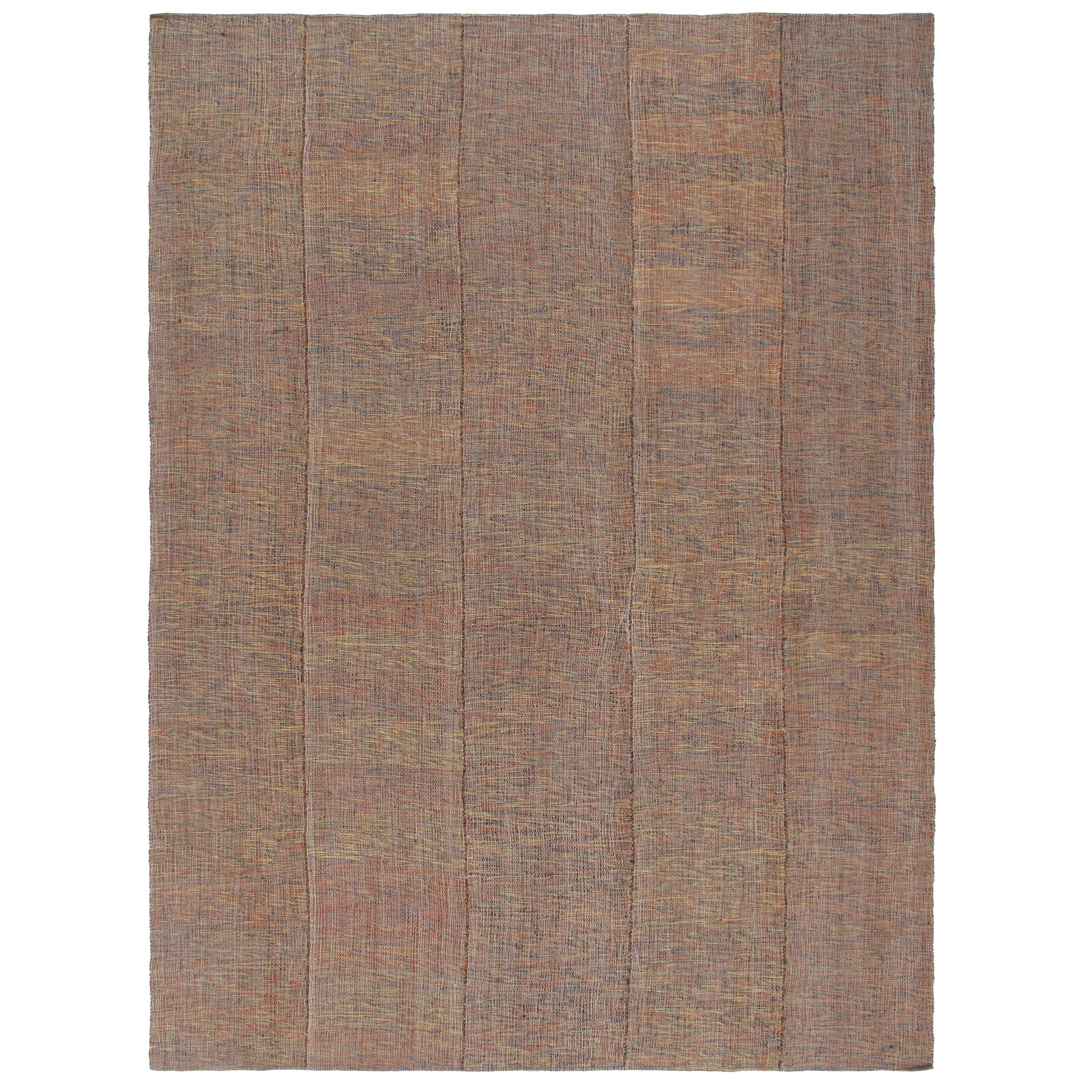 Mid-Century Modern Style Persian Charmo Flat-Weave Rug For Sale