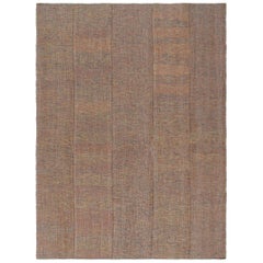 Tapis persan Charmo à tissage plat:: style moderne du milieu du siècle dernier