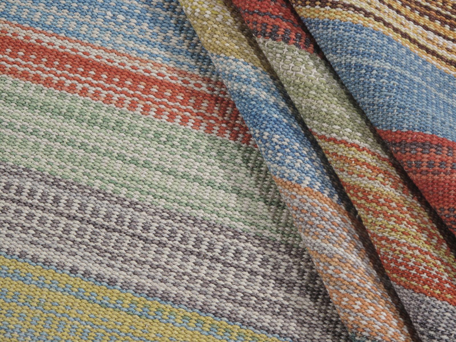 Mid-Century moderno Tappeto persiano Pelas a trama piatta in stile metà secolo moderno in vendita