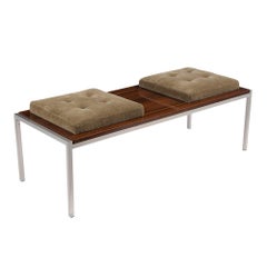 Mid-Century Modern Style Rosewood Bench