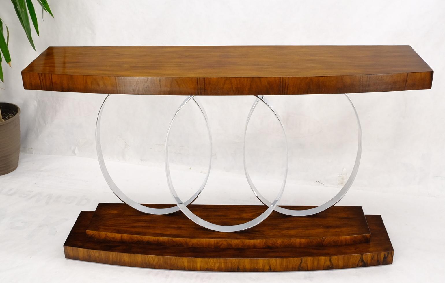 Lacquered Mid-Century Modern Style Rosewood Console Table by John Richard For Sale