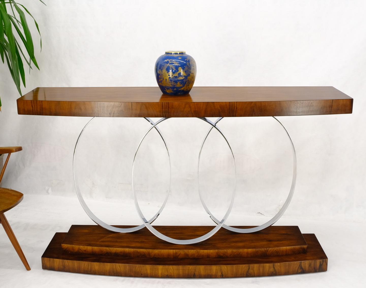Mid-Century Modern Style Rosewood Console Table by John Richard In Excellent Condition For Sale In Rockaway, NJ