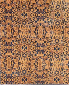 Vintage Mid-Century Modern Style in Navy, Camel, Caramel, Coffee & Golden Colors