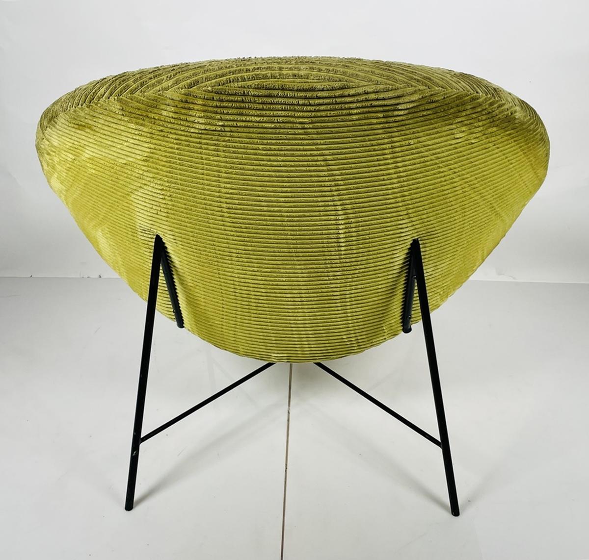 Steel Mid-Century Modern Style Scoop Chair For Sale