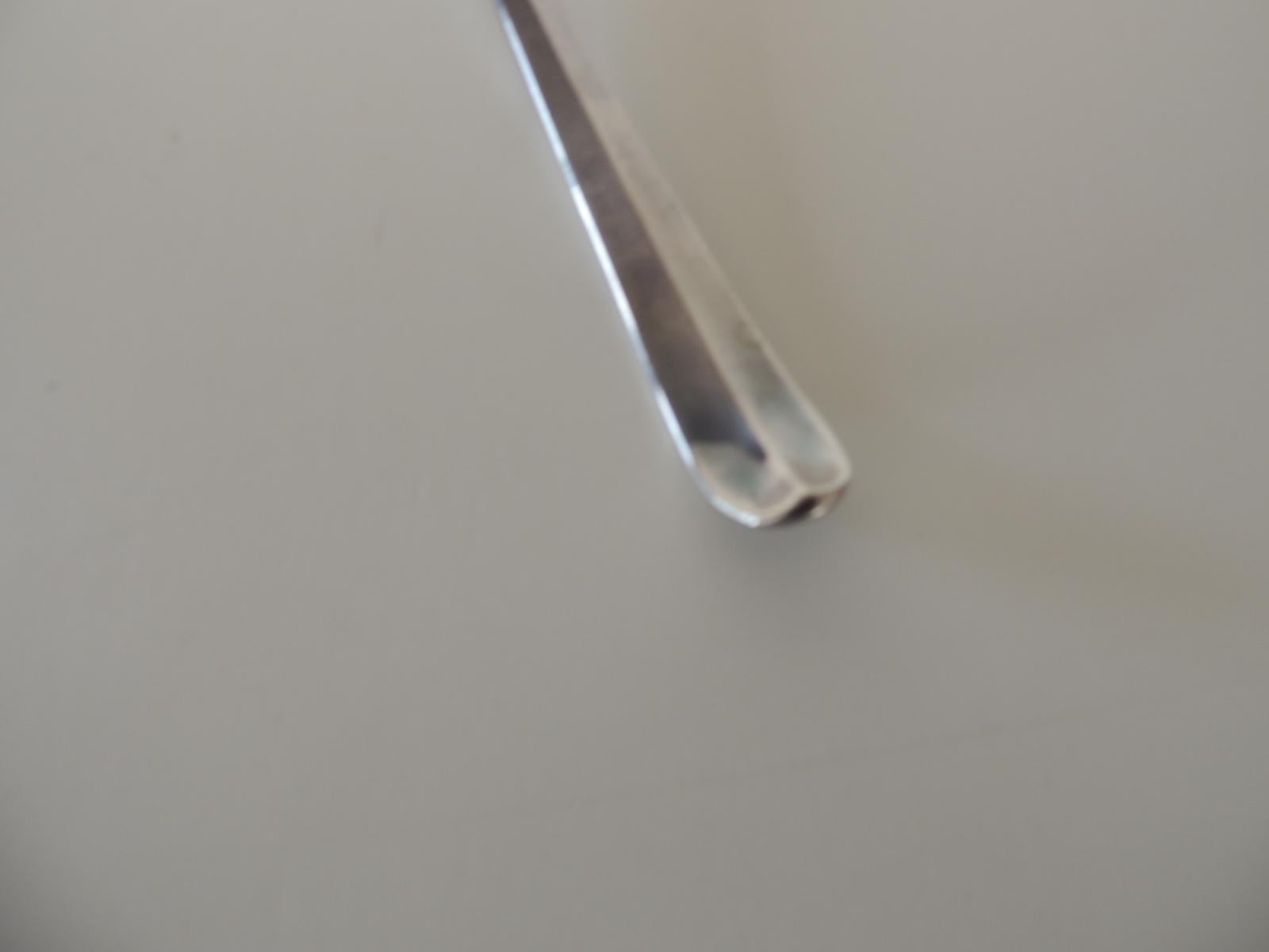 Machine-Made Mid-Century Modern Style Silver Plated Candle Snuffer