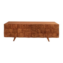Italienisches Sideboard aus Massivholz im modernen Stil der Mitte des Jahrhunderts, entworfen von L.A. Studio
