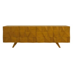 Mid-Century Modern Style Solid Wood Italian Sideboard Designed by L.A. Studio