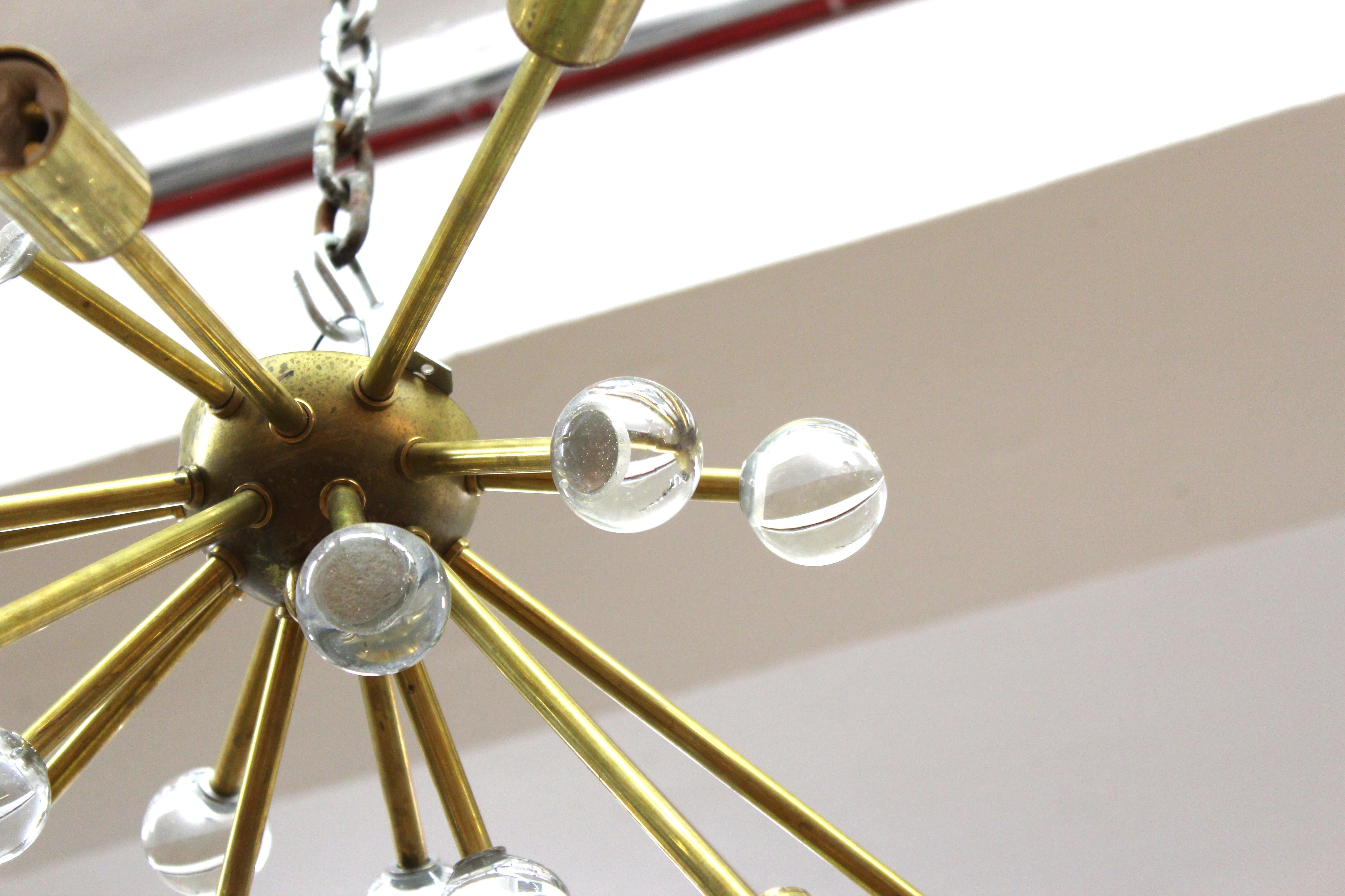 Mid-Century Modern Style Sputnik Flush Mount In Good Condition For Sale In New York, NY