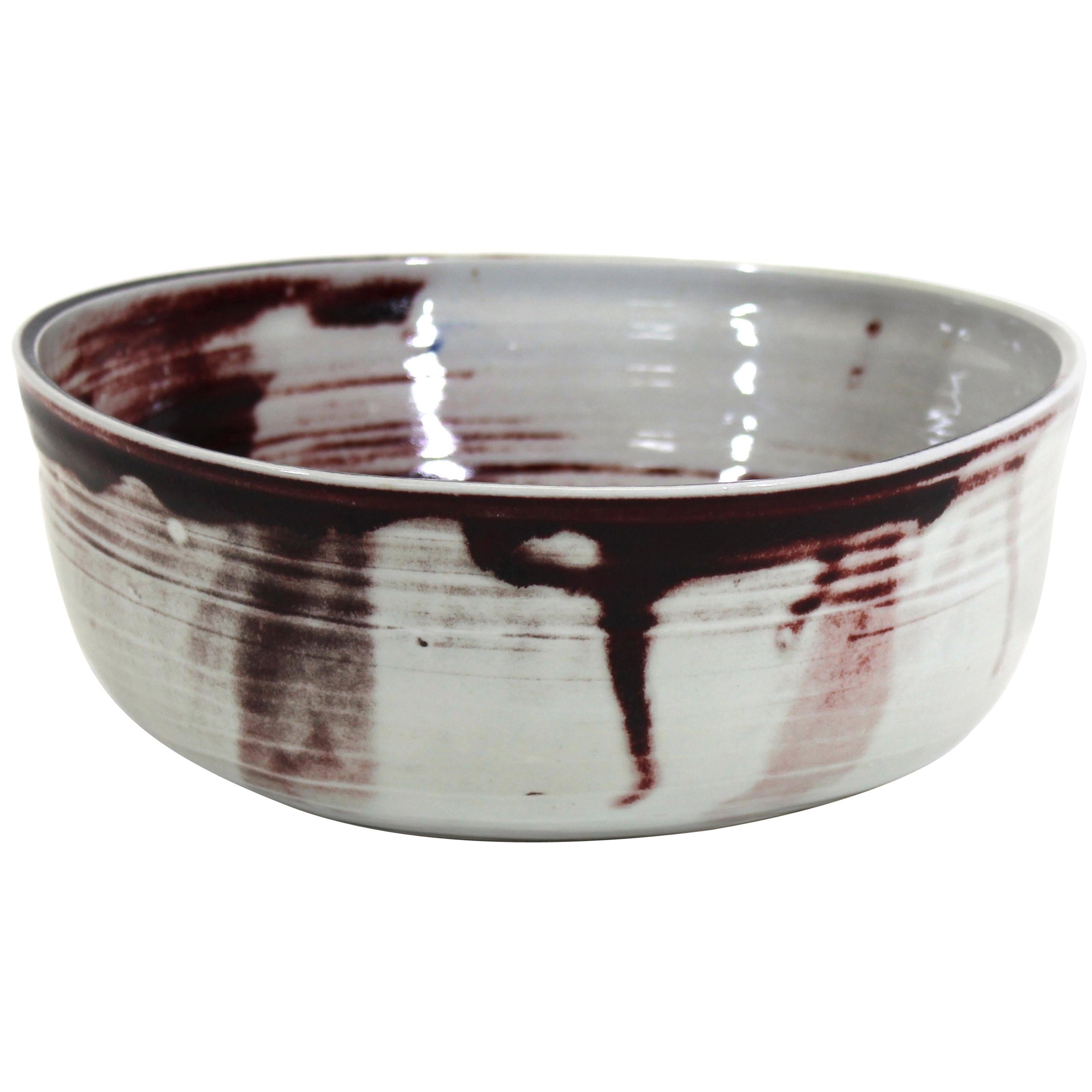 Mid-Century Modern Style Studio Ceramic Bowl