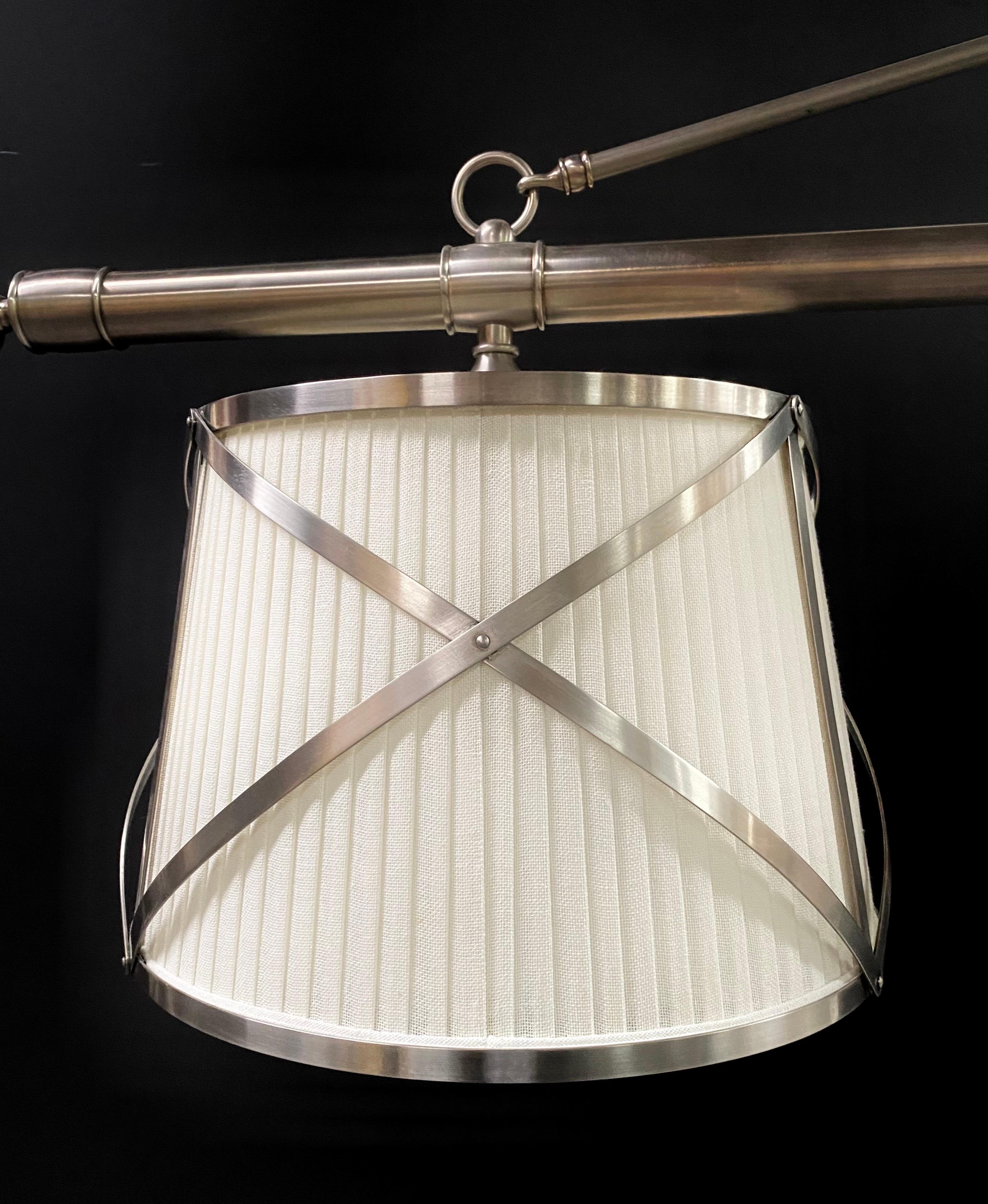 Mid-Century Modern Style Three Light Billiard, Kitchen or Dining Table Pendant 3