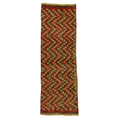 The Woven Ember: A Vintage Turkish Tulu Masterpiece of Nomadic Expression