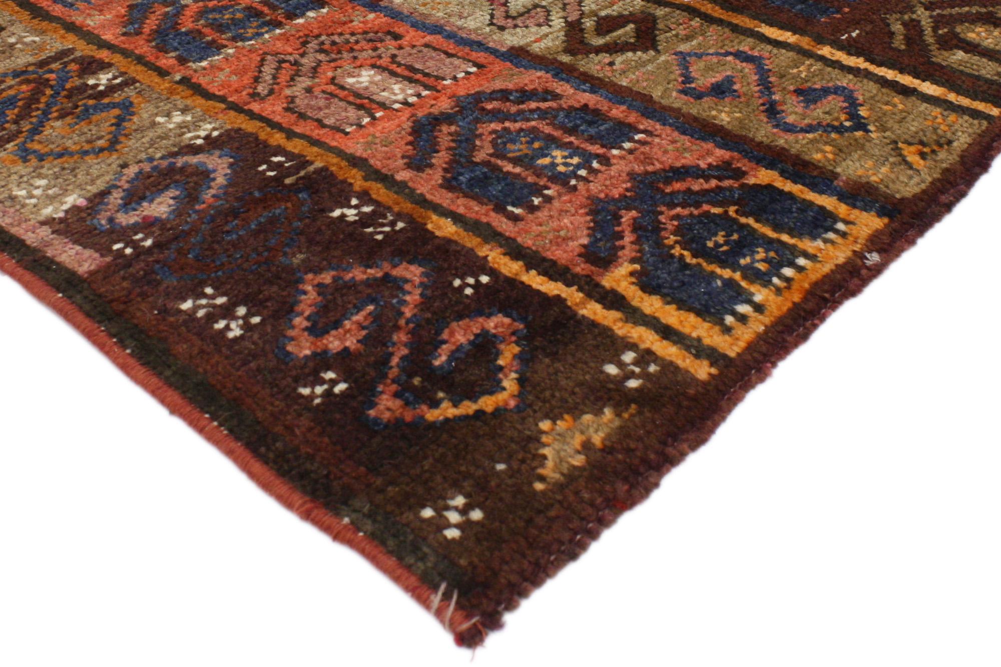 Alfombra turca Oushak vintage en tonos tierra Moderno de mediados de siglo en venta