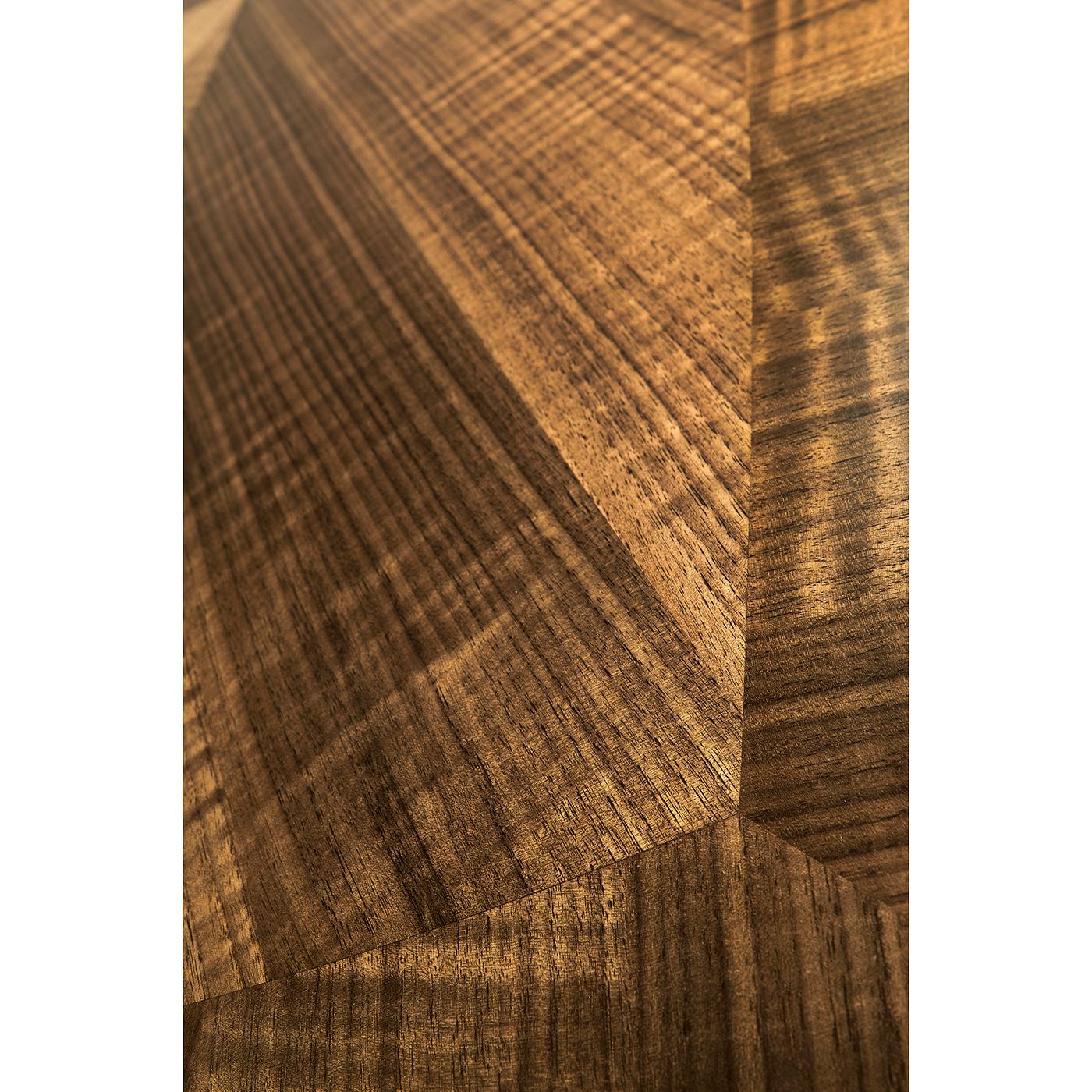 Ottone Scrivania in noce in stile metà secolo moderno in vendita