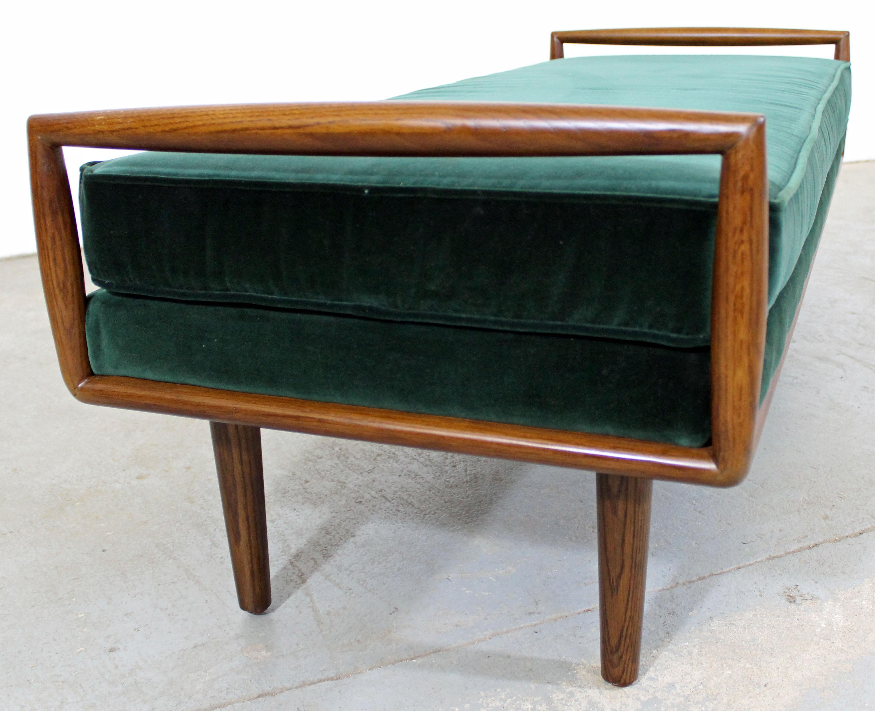 Mid-Century Modern Style Walnut Window Bench 1
