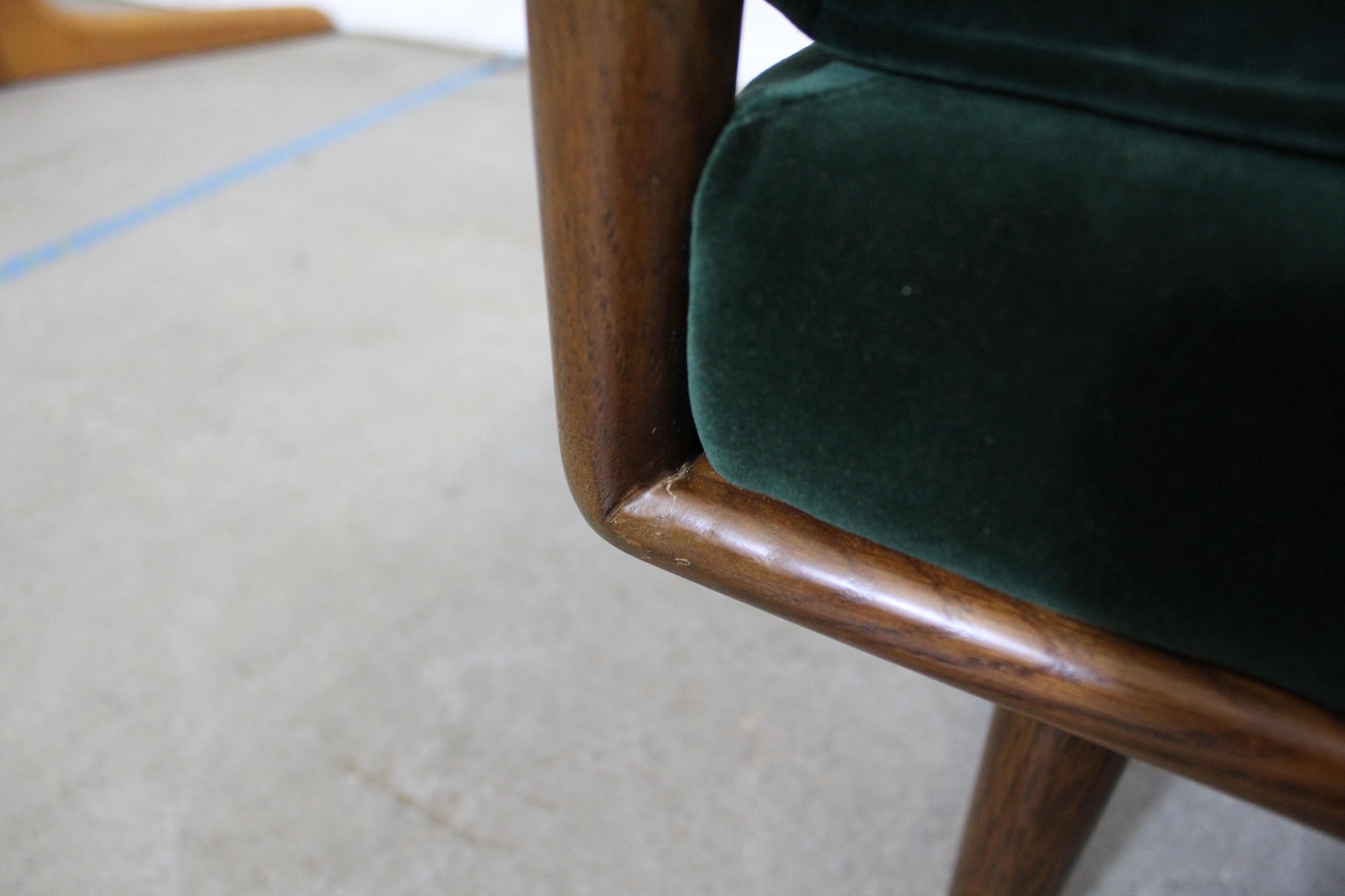 Mid-Century Modern Style Walnut Window Bench 3