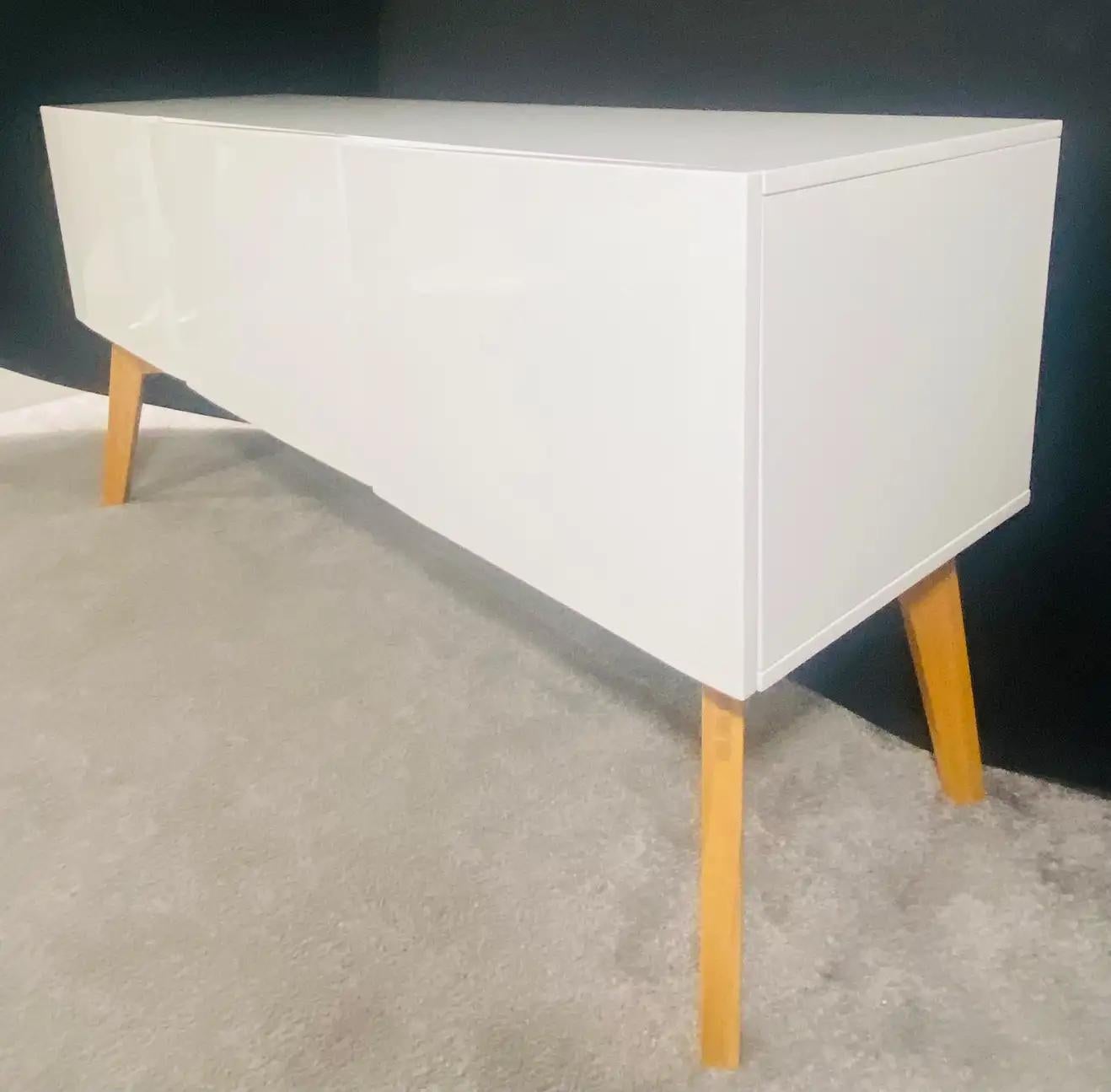 Mid-Century Modern Style White Lacquered Sideboard, Credenza or Cabinet 9