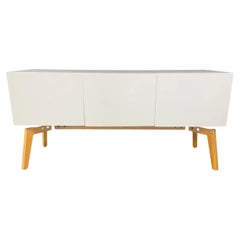 Mid-Century Modern Style White Lacquered Sideboard, Credenza or Cabinet