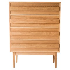 Mid-Century Modern Style White Oak Dresser
