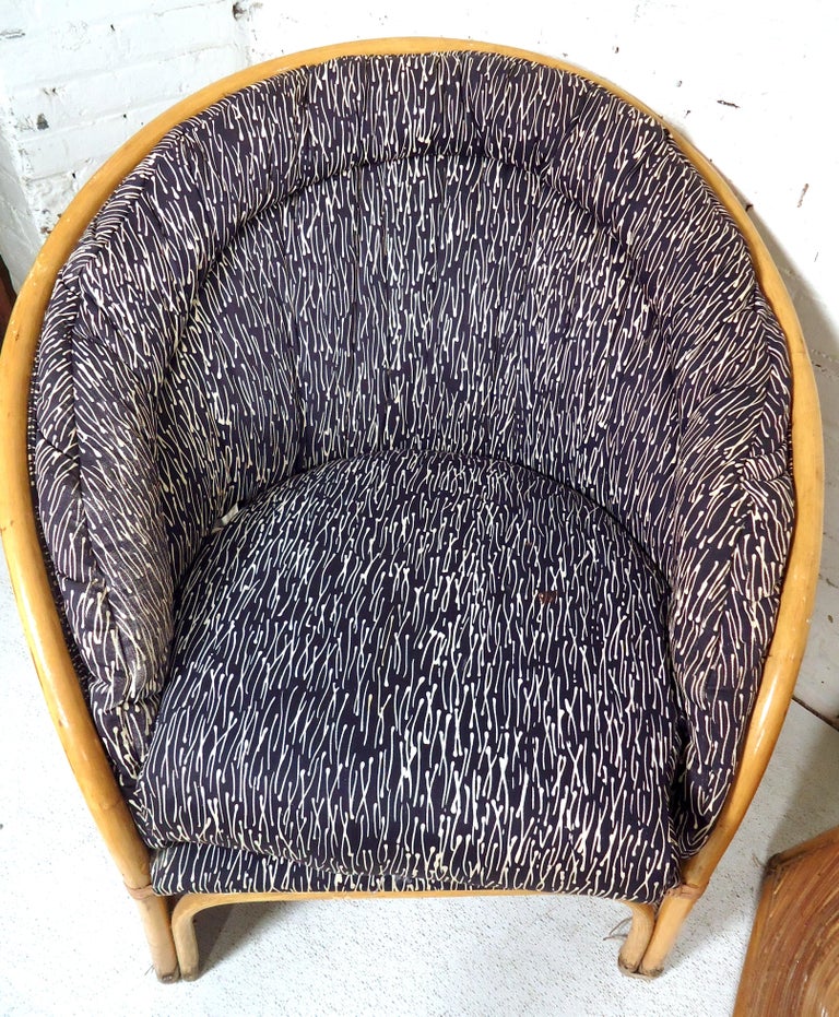 MidCentury Modern Style Wicker Chairs For Sale at 1stDibs