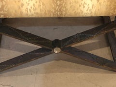 Mid-Century Modern Style Window Bench or Footstool with Lucite Arms