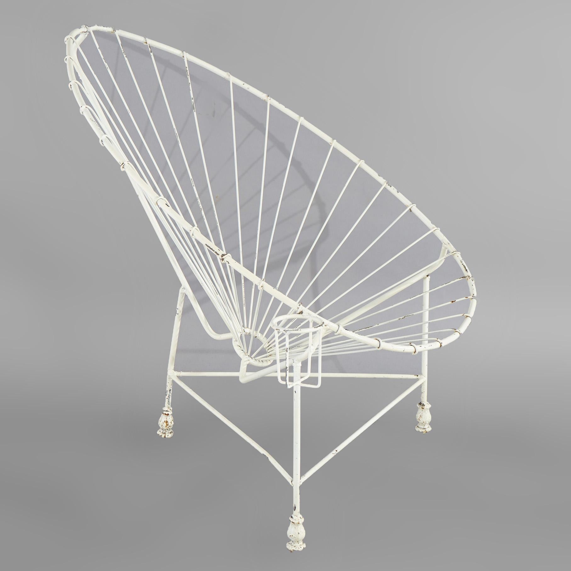 Mid Century Modern Style Wire Egg Garden Chair 20th Century 4