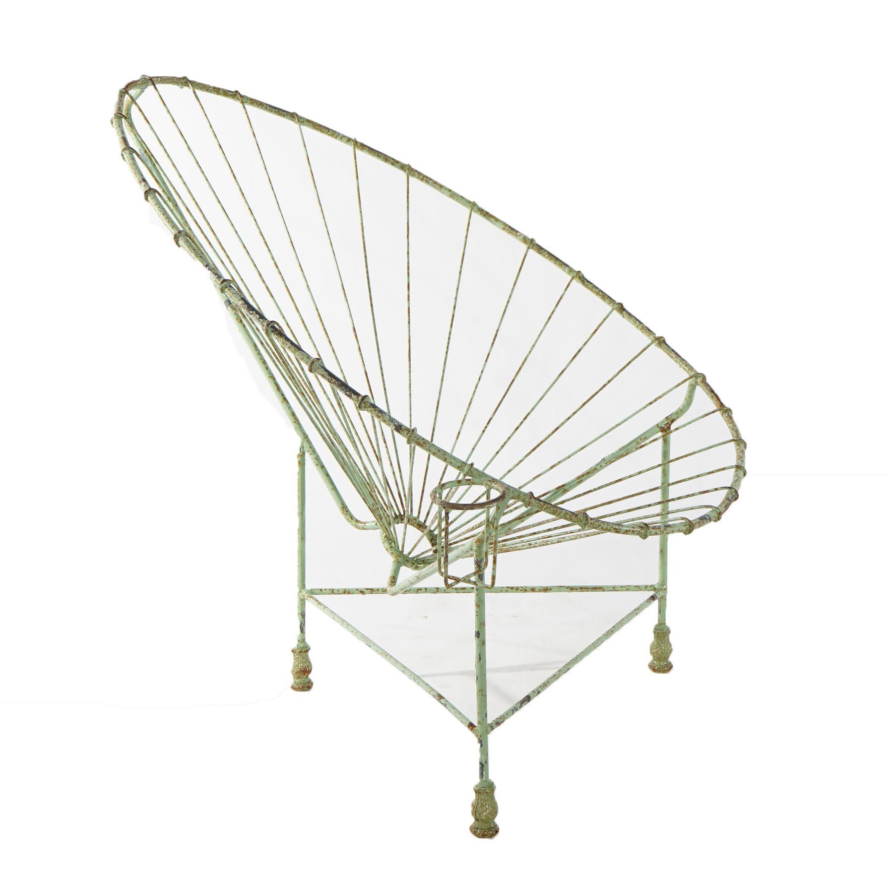 Mid Century Modern Style Wire Egg Garden Chair 20th Century 11
