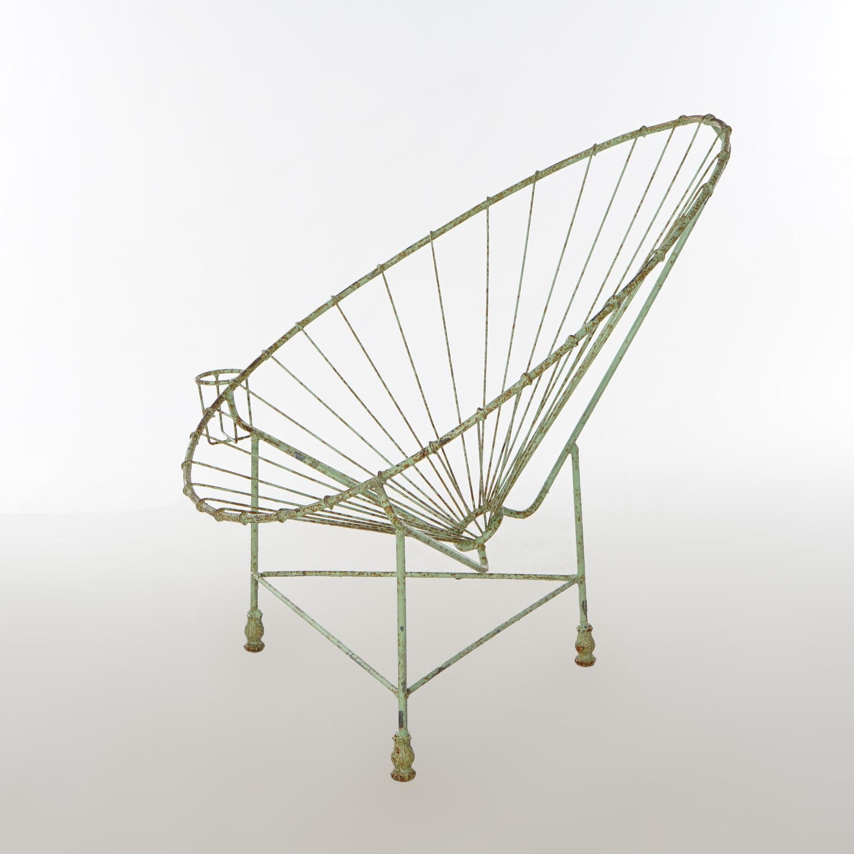 Mid-Century Modern Mid Century Modern Style Wire Egg Garden Chair 20th Century