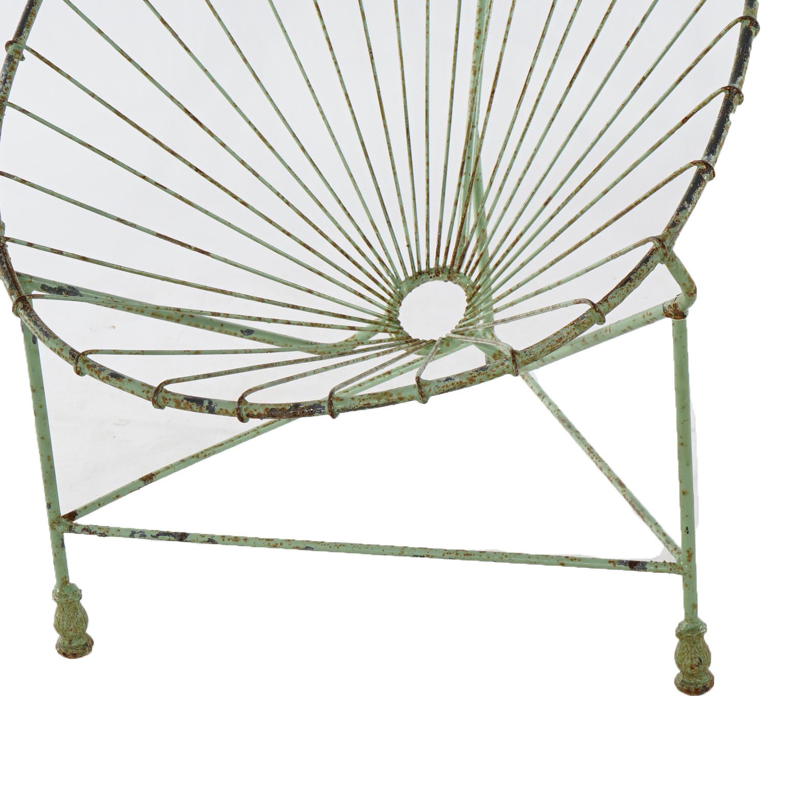 Mid Century Modern Style Wire Egg Garden Chair 20th Century In Good Condition In Big Flats, NY