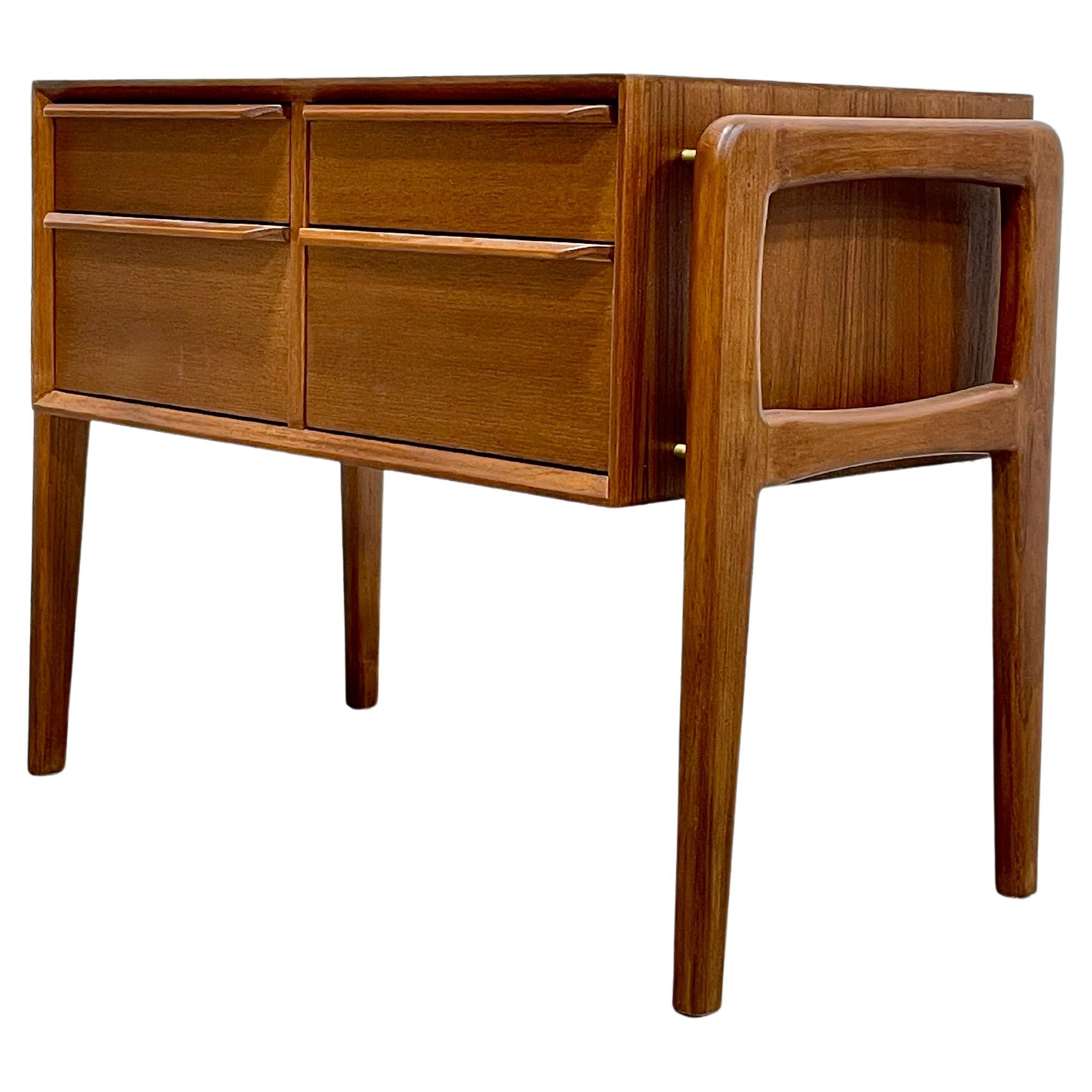 Mid-Century Modern Styled Handmade Teak Cabinet / Entryway Table For Sale