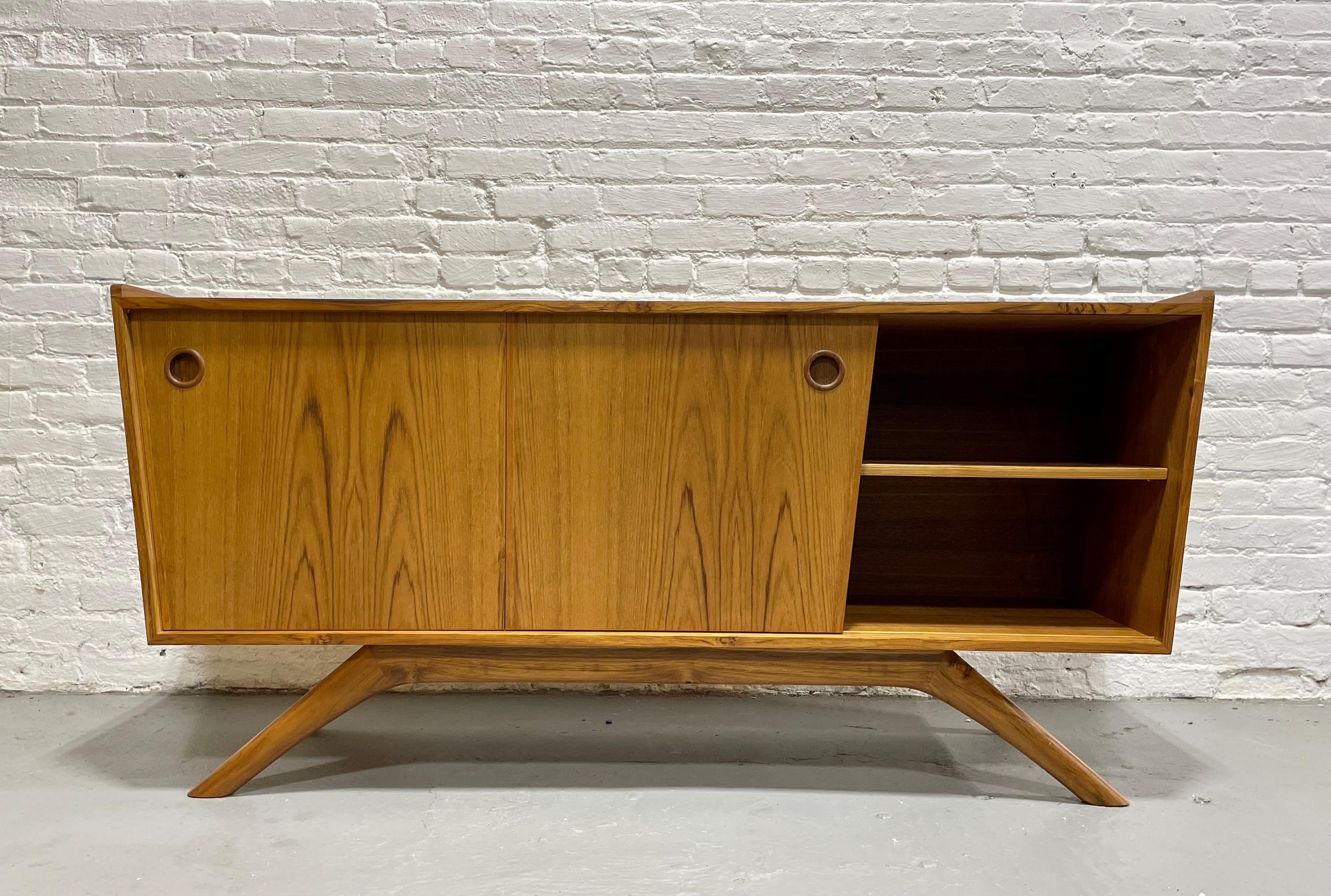 Mid Century MODERN styled Handmade Teak CREDENZA media stand 2