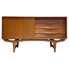 Mid Century MODERN styled Handmade Teak CREDENZA media stand