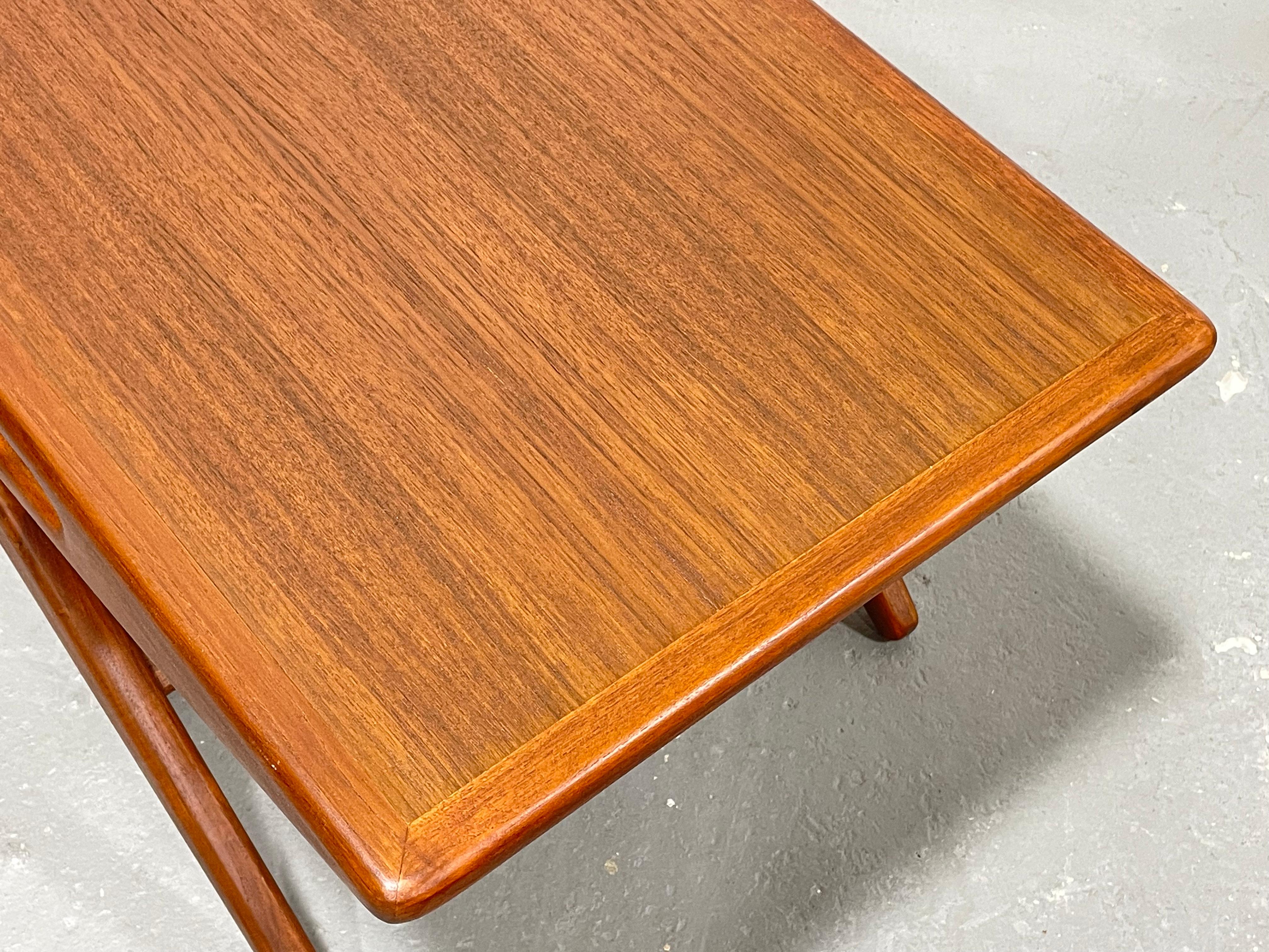 Mid-Century Modern Styled Handmade Teak 'Smile