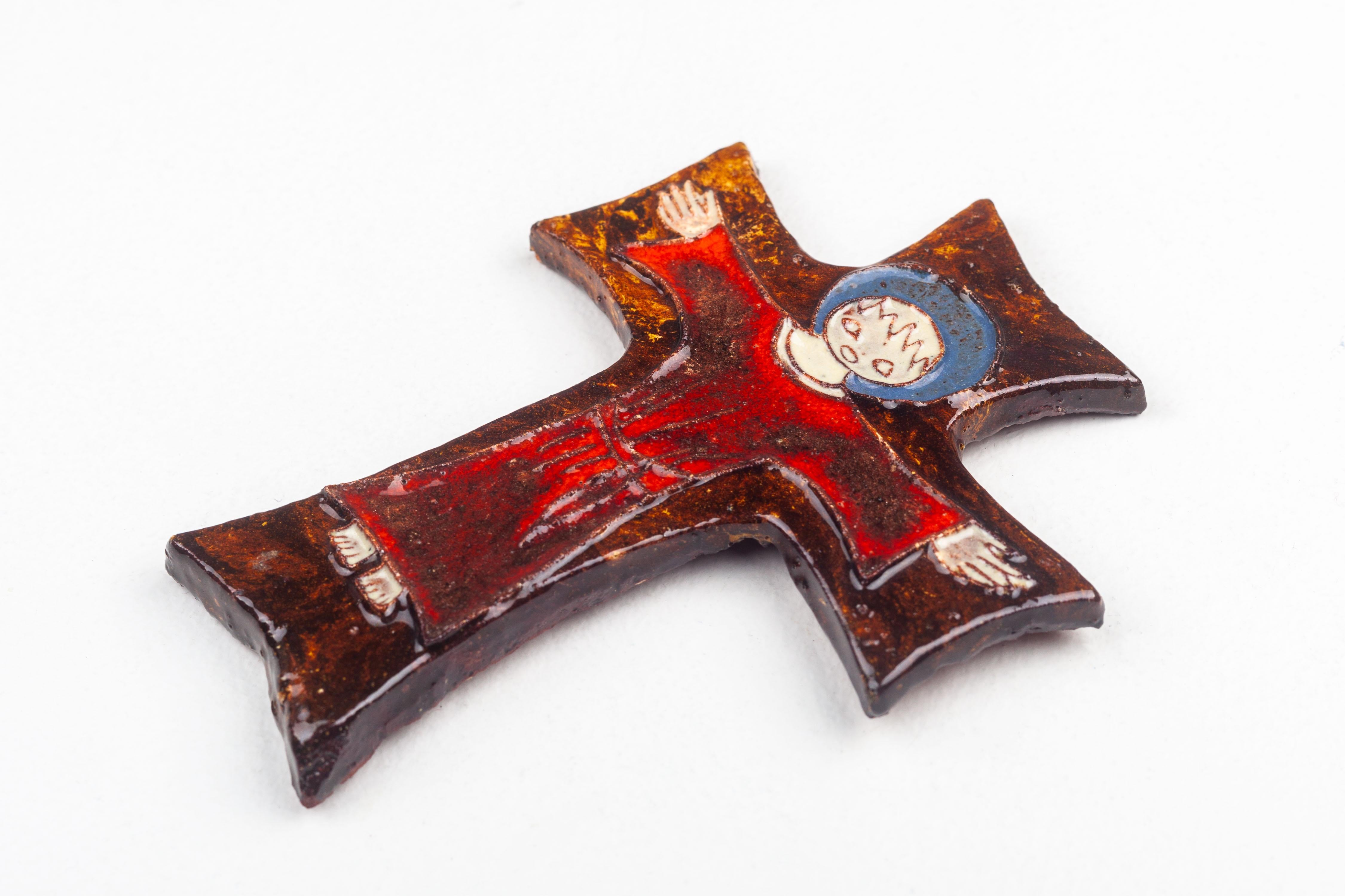 Européen Croix figurative stylisée mi-siècle moderne en vente