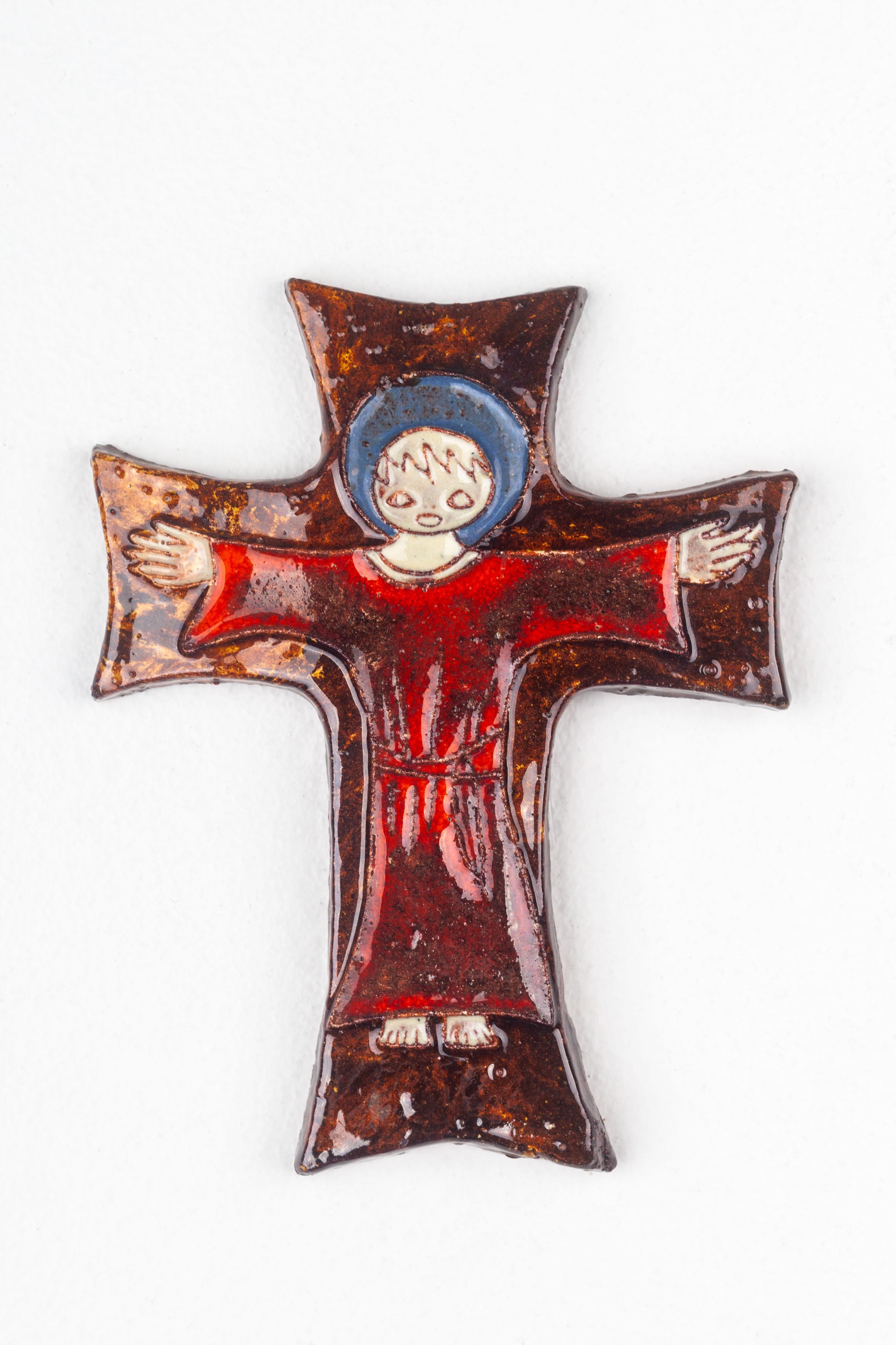 Mid-Century Modern Stylized Figurative Cross For Sale 2