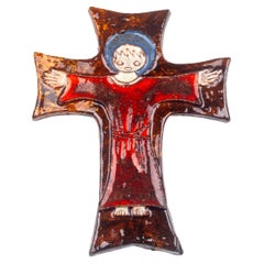 Used Mid-Century Modern Stylized Figurative Cross