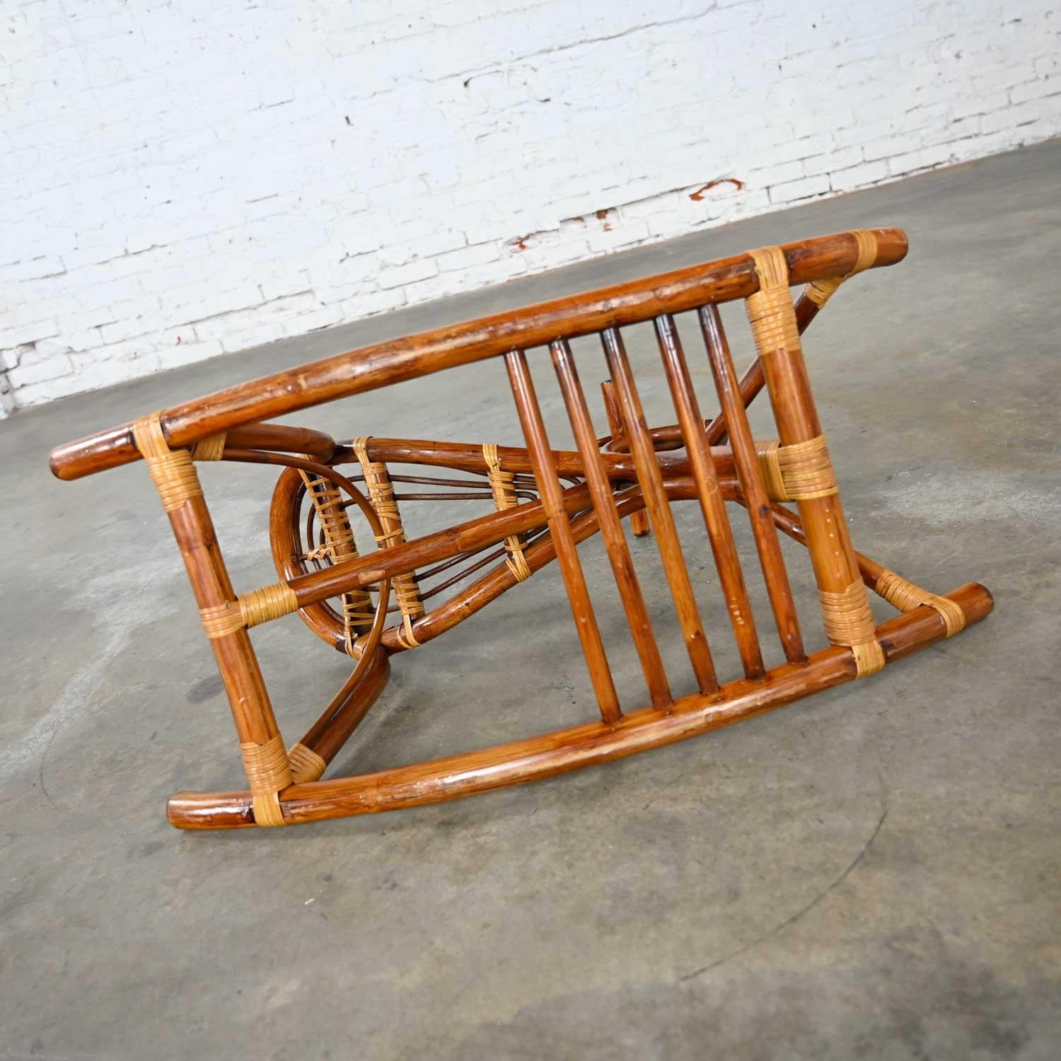 Mid-Century Modern Stylized Rattan Rocking Horse For Sale 10