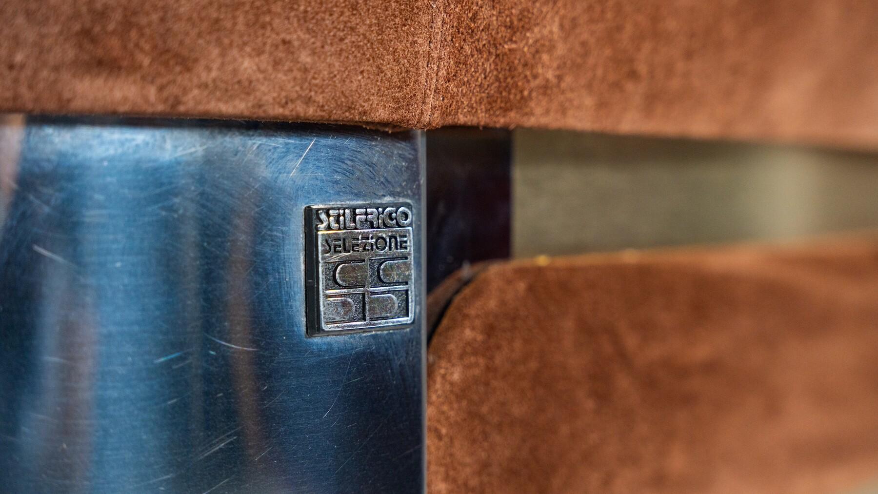 Mid-Century Modern Suede Bar by Willy Rizzo, Italy, 1970s For Sale 11