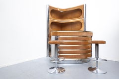Moderne Wildlederbar aus der Jahrhundertmitte von Willy Rizzo:: Italien:: 1970er Jahre