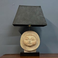 Moderne tischlampe mit sonnengesicht aus der mitte des jahrhunderts von Paul Bellardo by Austin Products Inc.