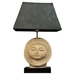 Lampada da tavolo Sun Face di Paul Bellardo, in stile Mid-Century Modern, di Austin Productions Inc.